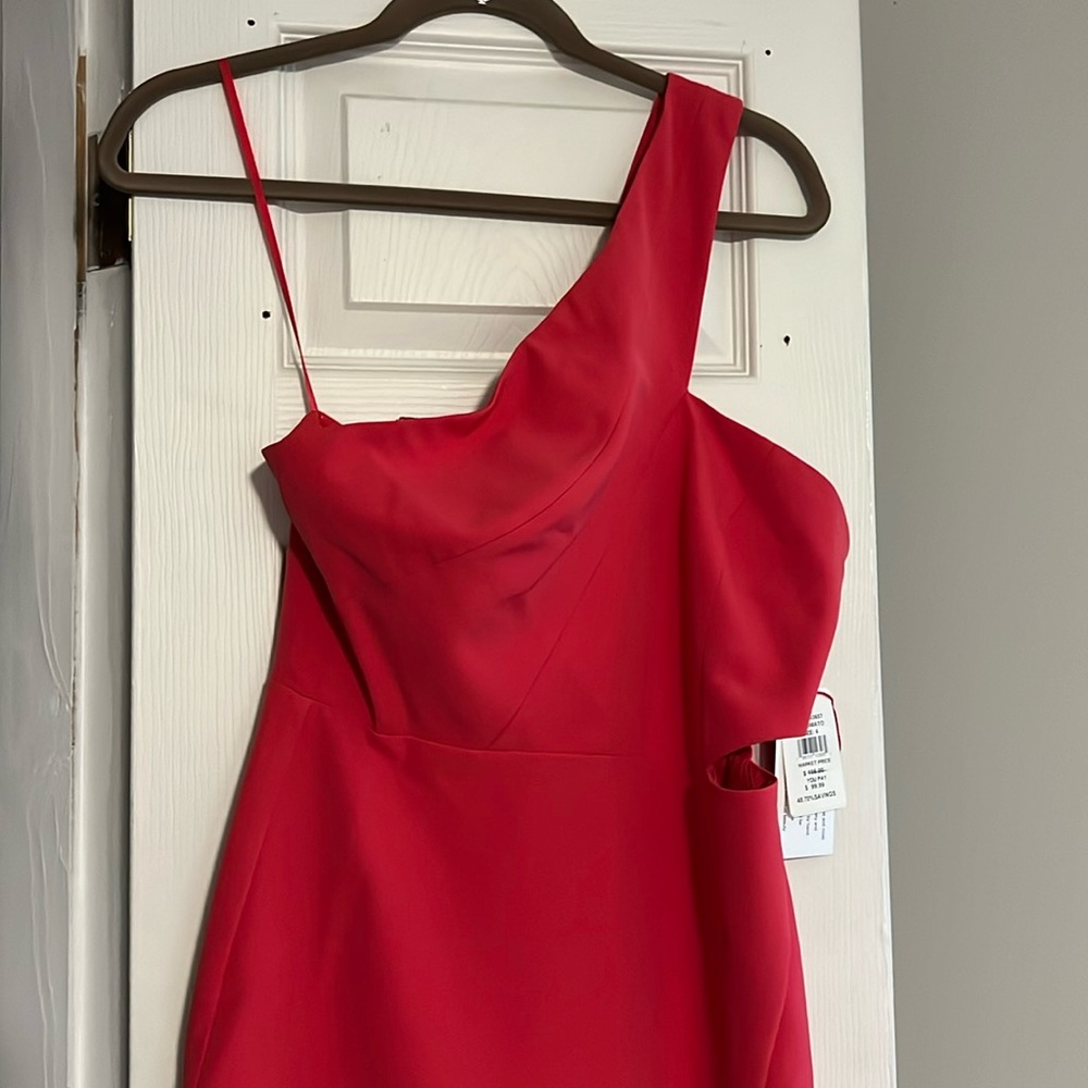 NWT Aiden Mattox one shoulder dress